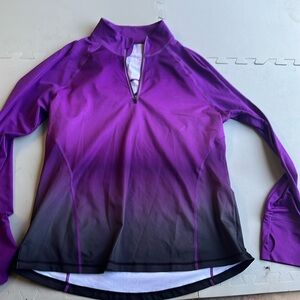 Purple and black athletic jacket
